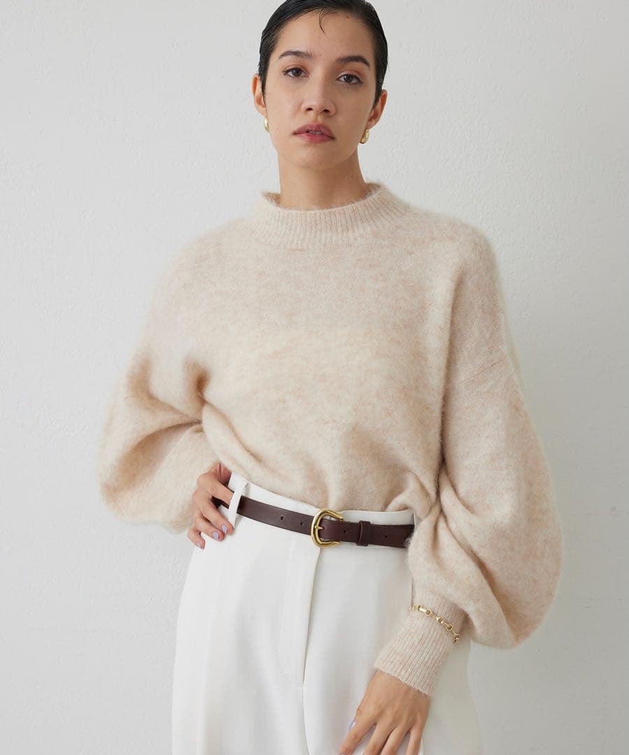 Whim Gazetteバレルスリーブニット