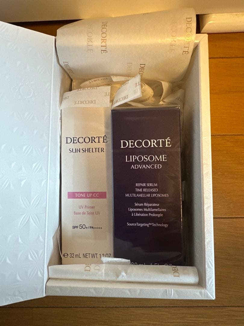 【ギフトBOX付き】DECORTE リペアセラム&トーンアップccセット