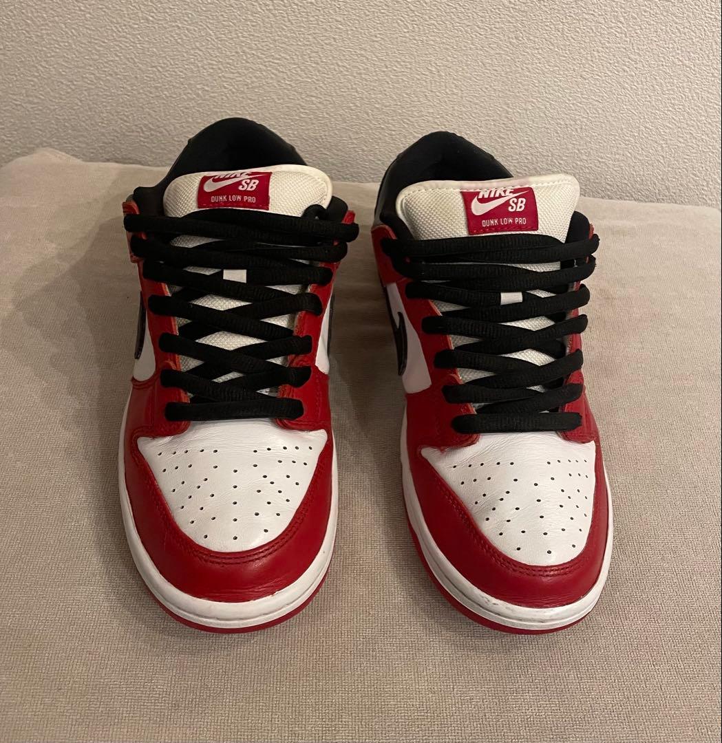 t*u様 Nike SB Dunk Low Pro レッド/ホワイト/ブラック
