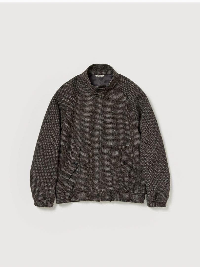ジャケット・アウター AURALEE ALPACA TWEED ZIP BLOUSON 25AW