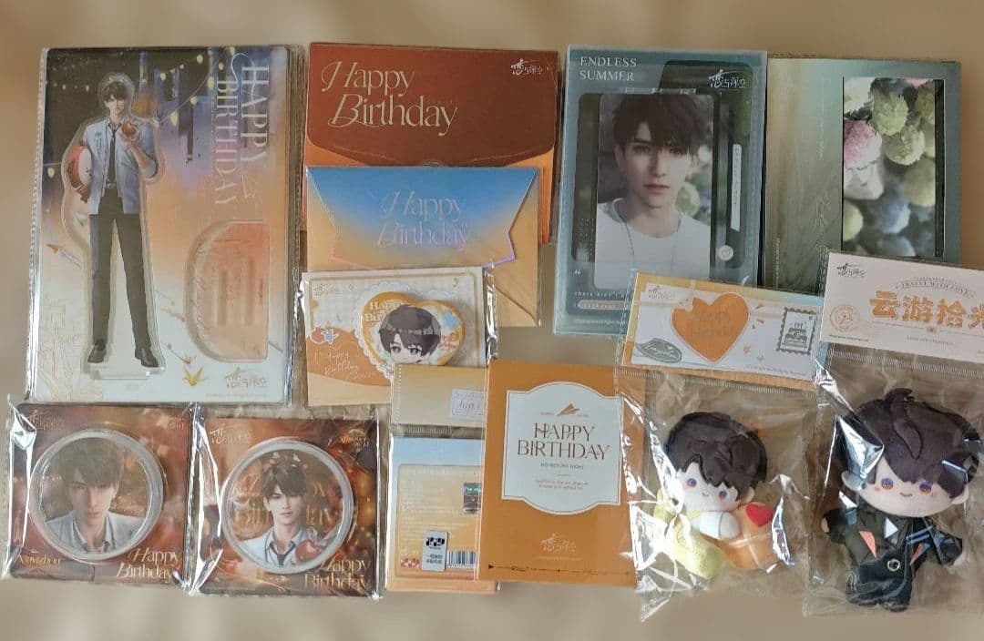 ず*み様 公式正規品 恋と深空 マヒル キャラクター誕生日グッズ 云游シリーズ