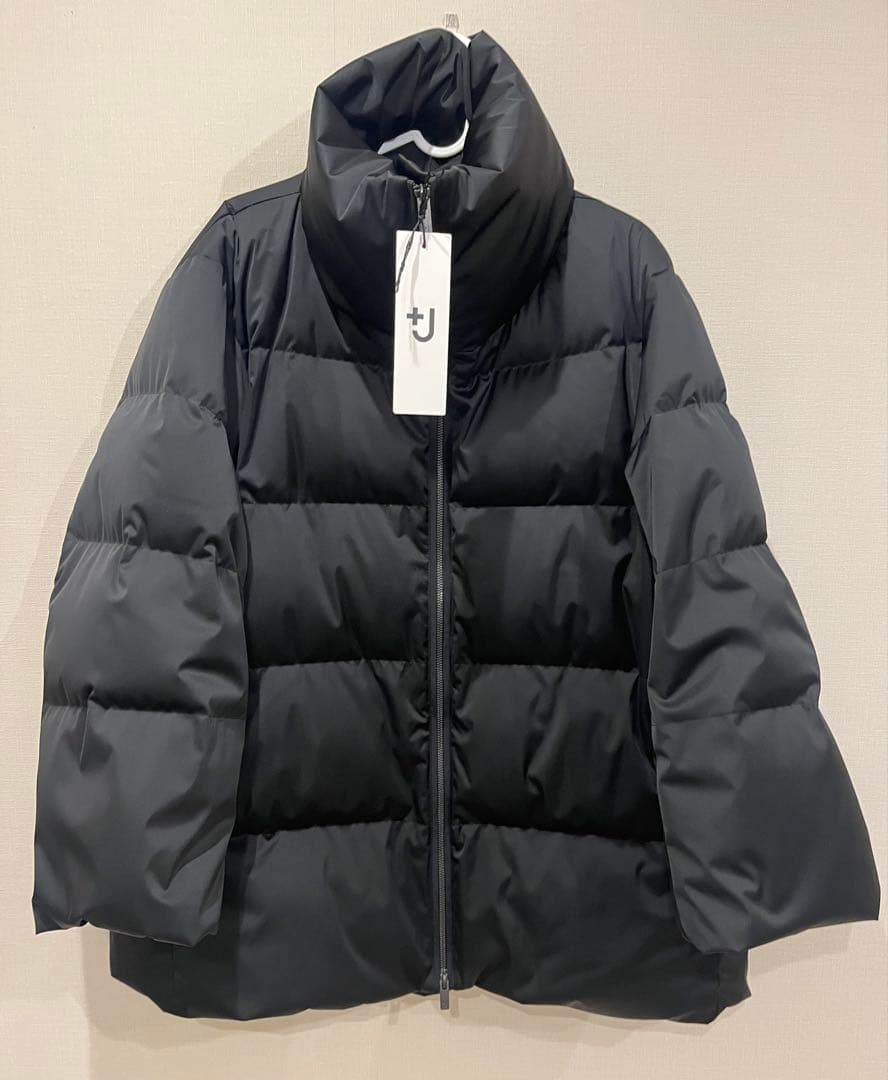 【美品】UNIQLO +J ダウンボリュームジャケット XL UNIQLO - ＋J ダウンボリュームジャケット ブラックXLの通販 by GL