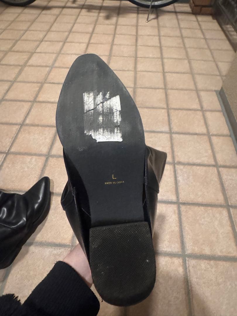 ペロ様専用 Heather カバーストレッチロングブーツ 黒 - メルカリ