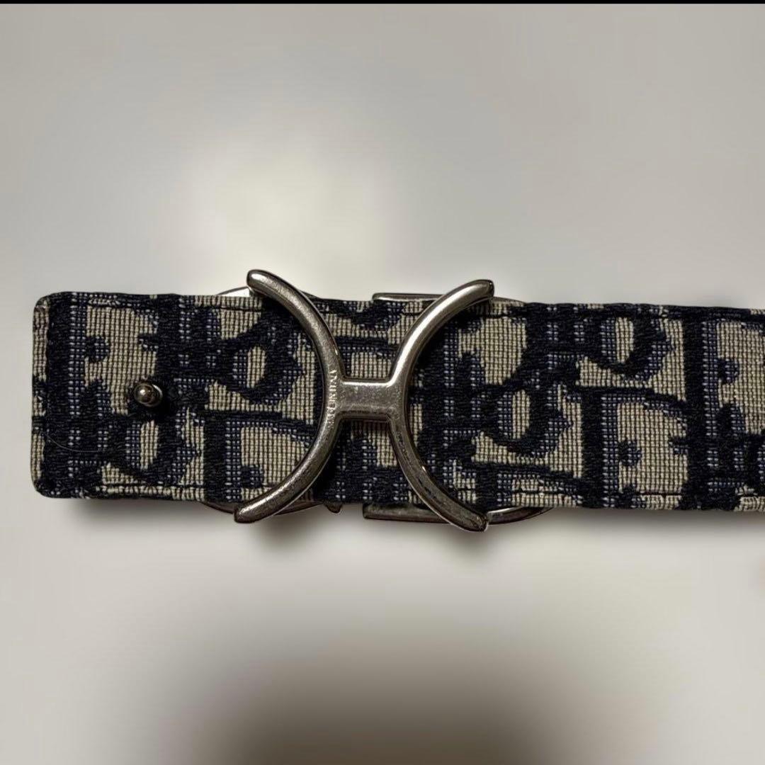 Dior オブリーク ブラックレザーベルト リバーシブル CDロゴ - メルカリ