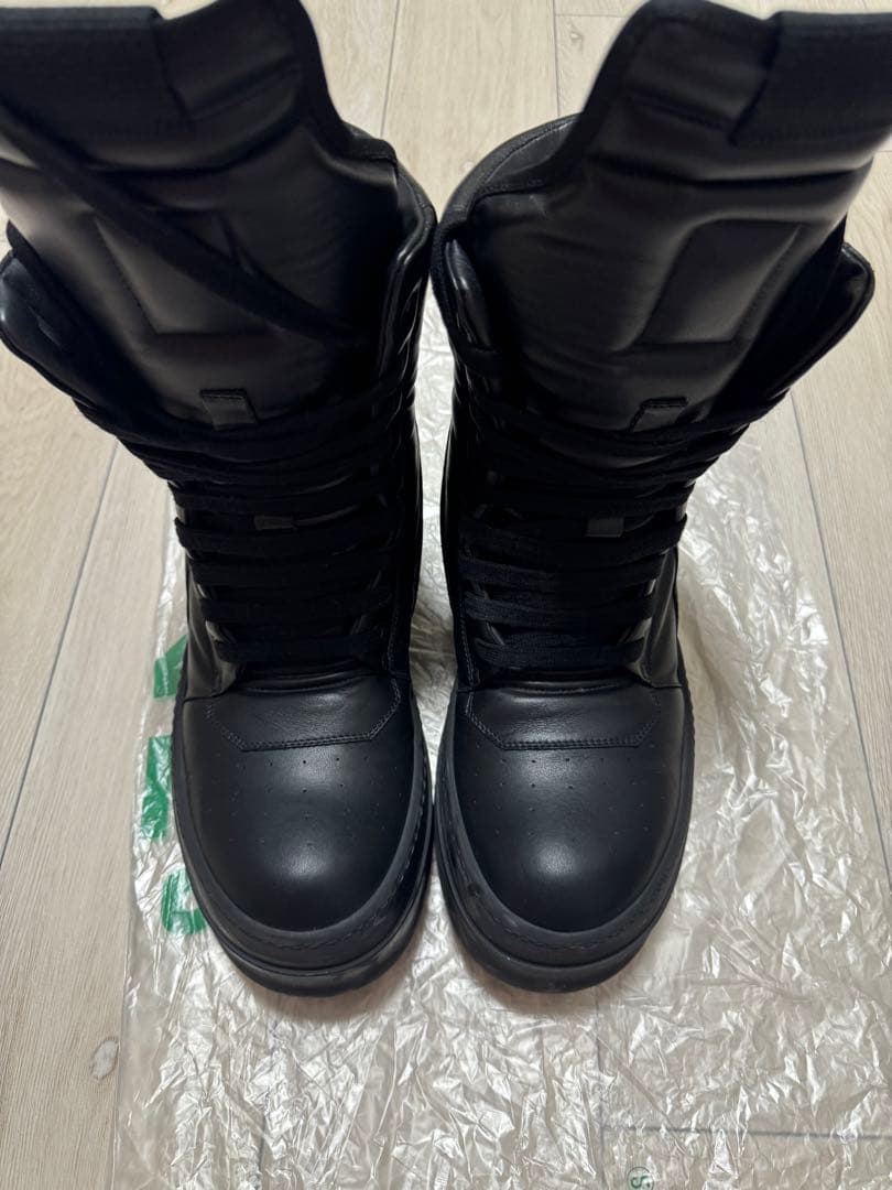 靴 Rick Owens MEGA GEOBASKET BLACK