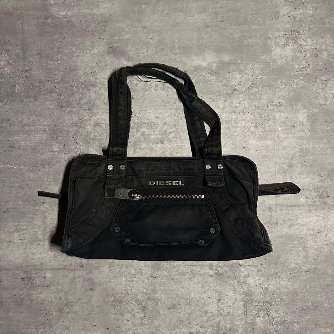 DIESEL archive metal logo ショルダーバッグ Y2K - DIESEL archive