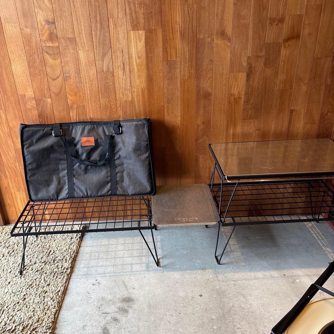 IGTテーブル、フィールドラック CAMPINGMOON、UNIFLAME