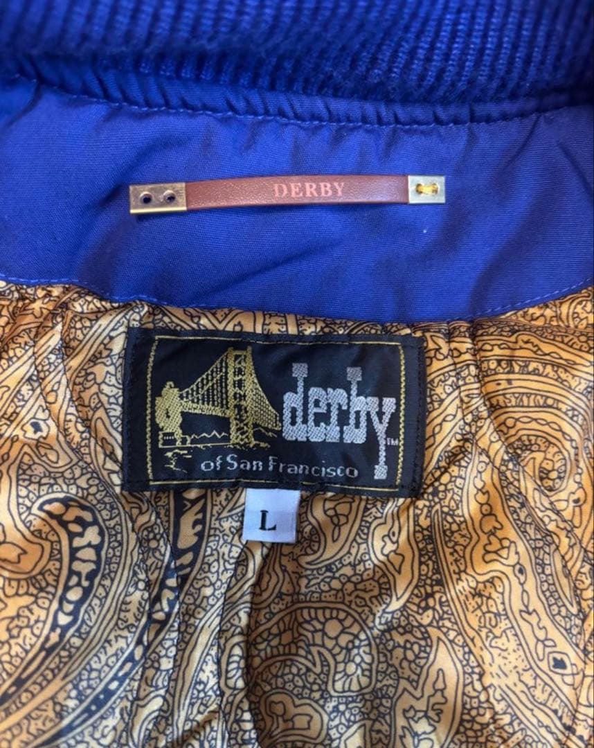 ダービーオブサンフランシスコ ダービー ジャケット ブルー Lサイズ