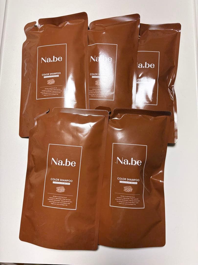 Na.be（ナイブ）ヘアカラーシャンプー チョコレートブラウン　5個セット