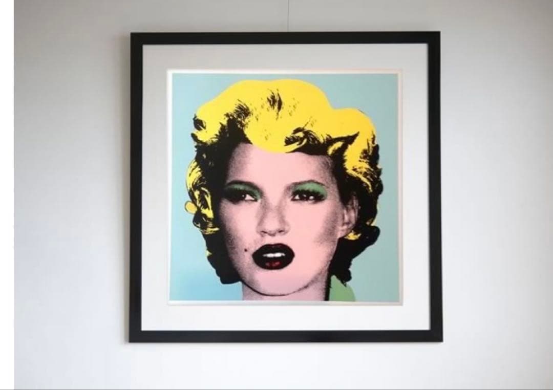バンクシー　Banksy KATE MOSS ケイトモス額装付き