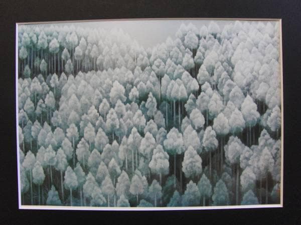 東山魁夷、初雪、限定、大判額装画版、版上落款入、新品額・オーダーマット額装