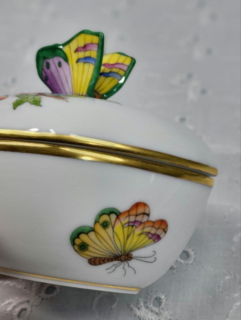 未使用近✨ヘレンド ヴィクトリア ボンボニエール 小物入れ