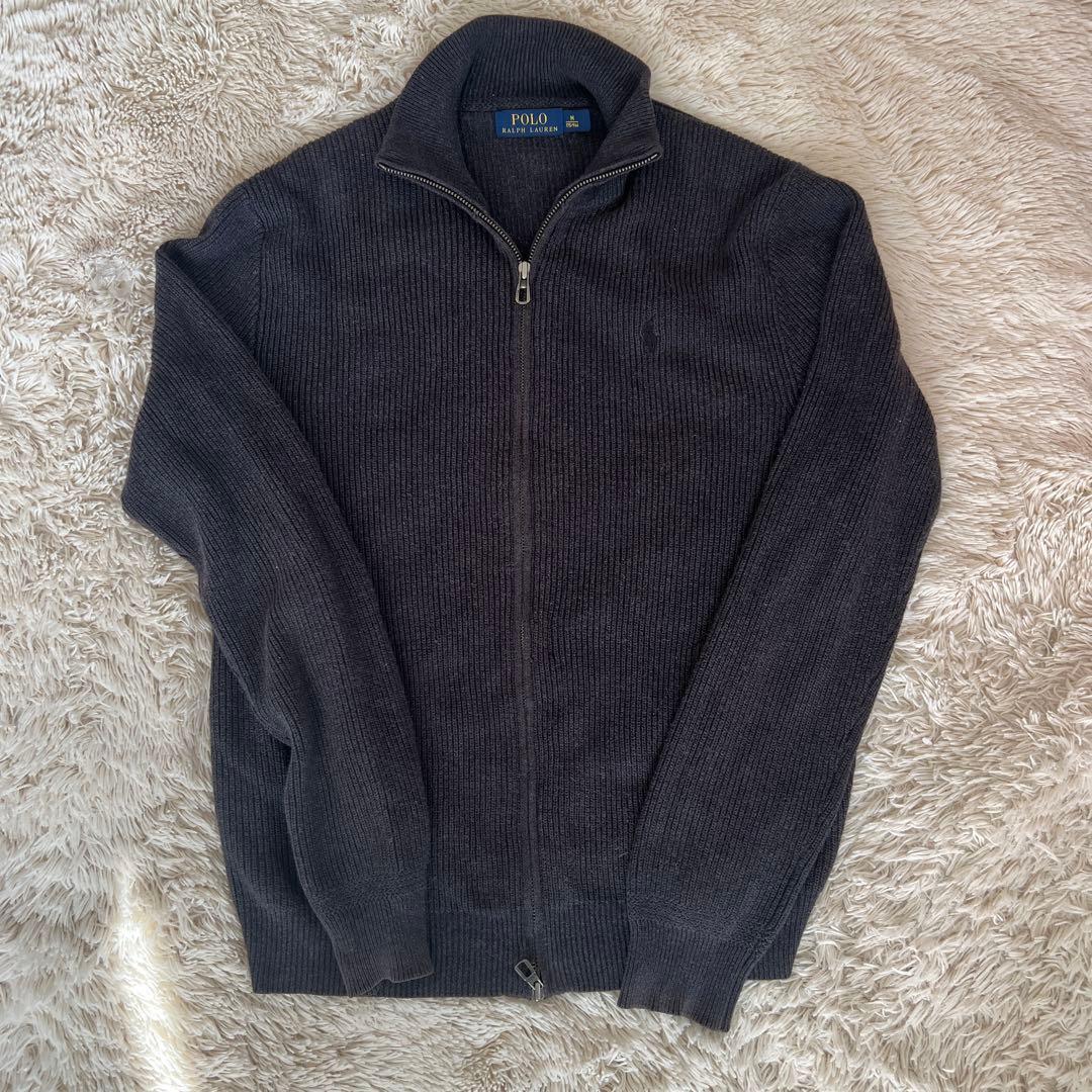 Polo Ralph Lauren ダークグレー ダブルジップアップパーカー M - メルカリ