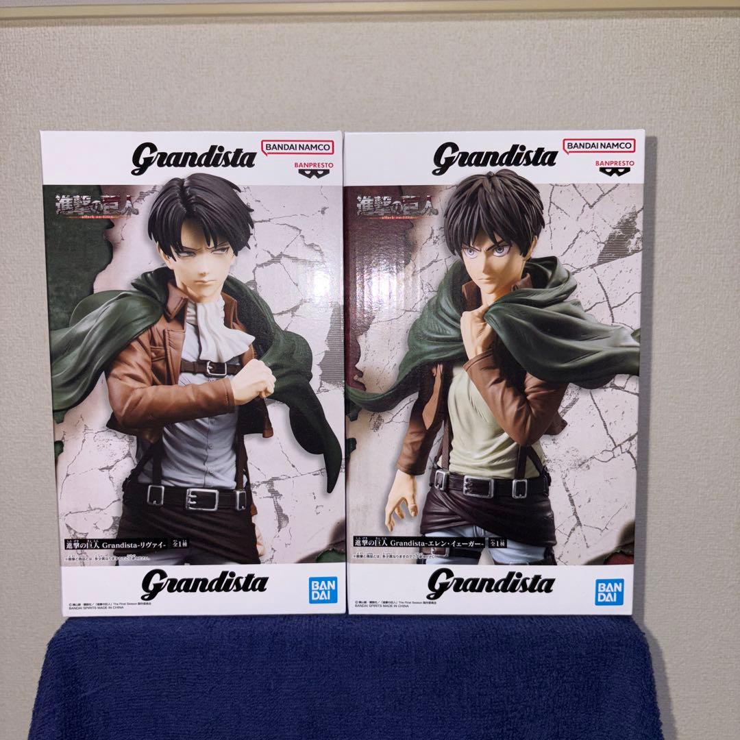 進撃の巨人 Grandista エレン・イェーガー リヴァイ 2点セット - メルカリ