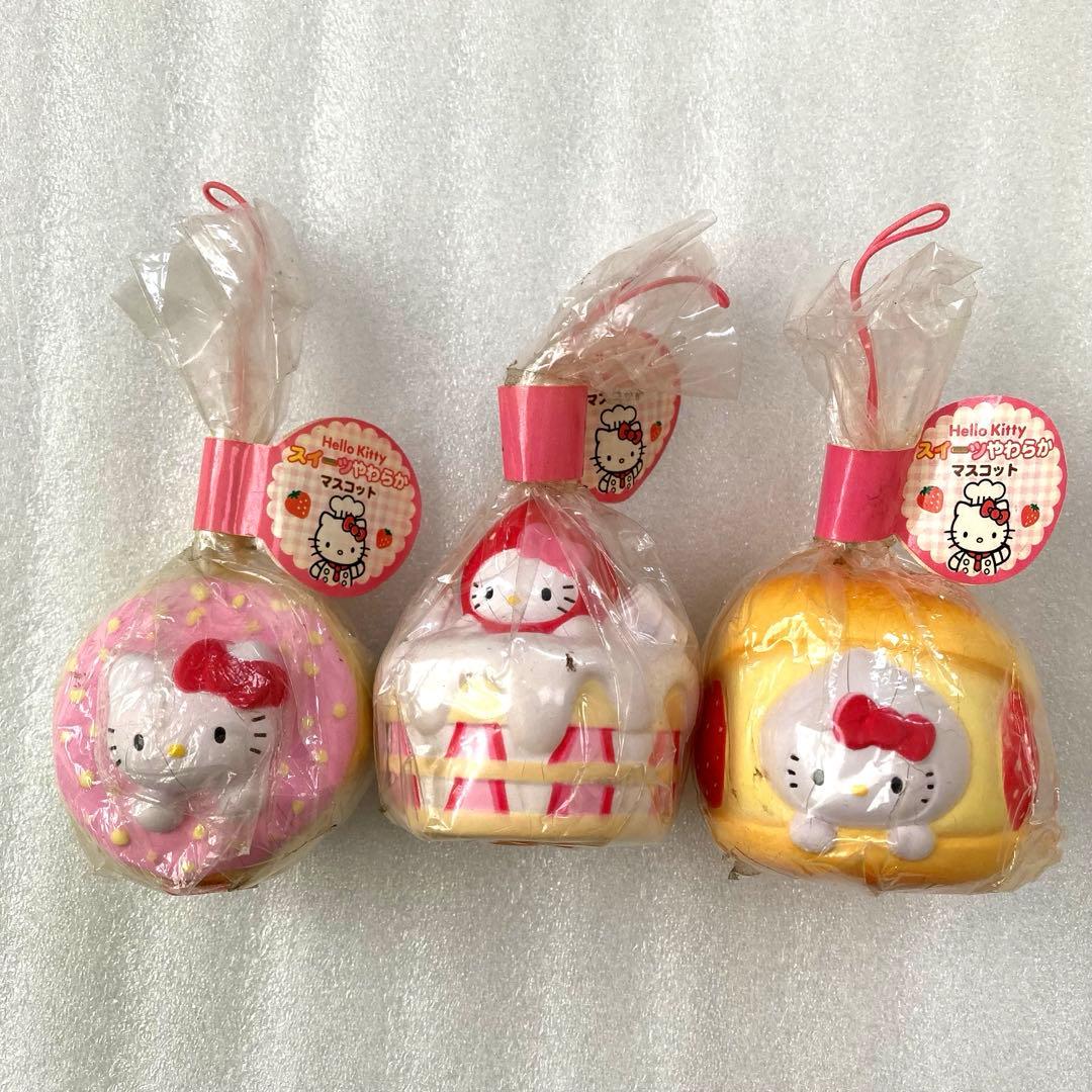 ハローキティ スイーツやわらか マスコット ストラップ スクイーズ ご当地キティ