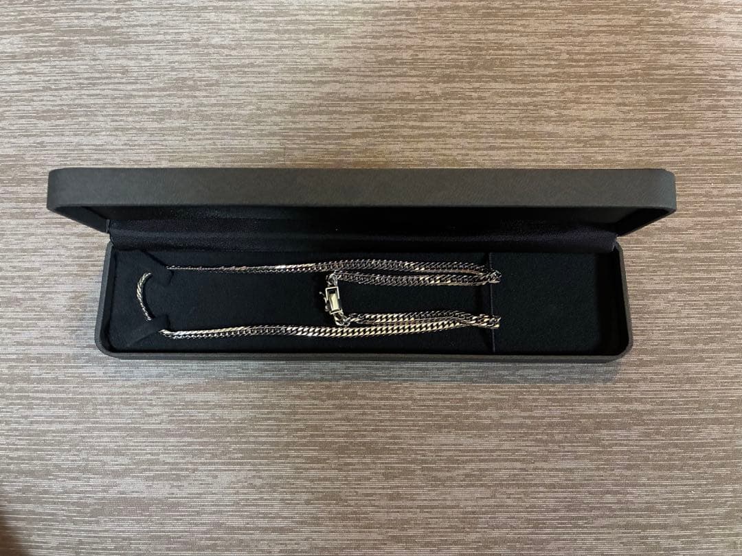 t*r様 pt850 喜平ネックレス 6面W 50cm 50.5g 美品 プラチ