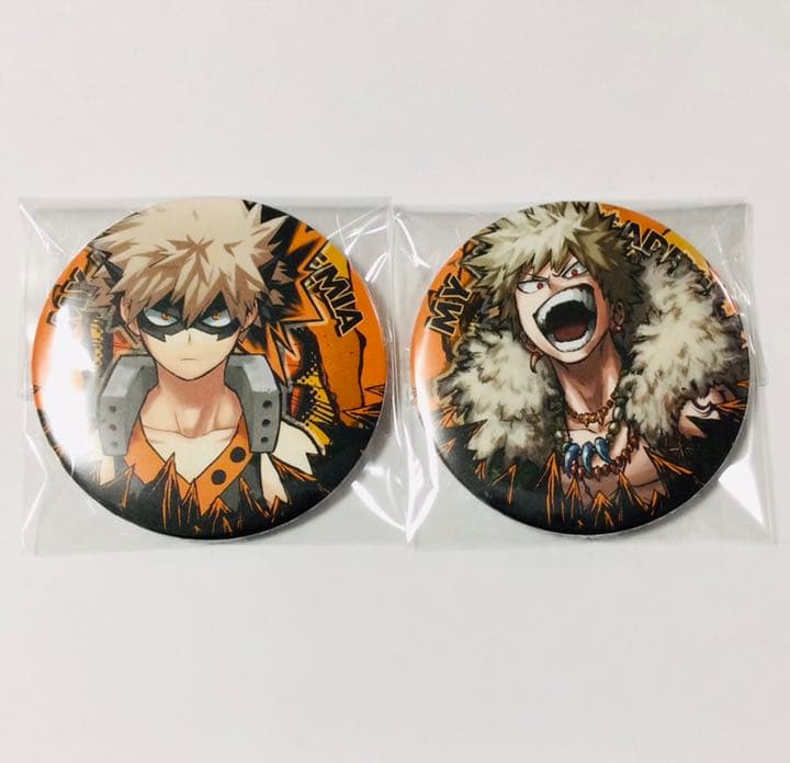 ヒロアカ 爆豪勝己 原作 コレクション缶バッジ 3弾 2種セット 十傑