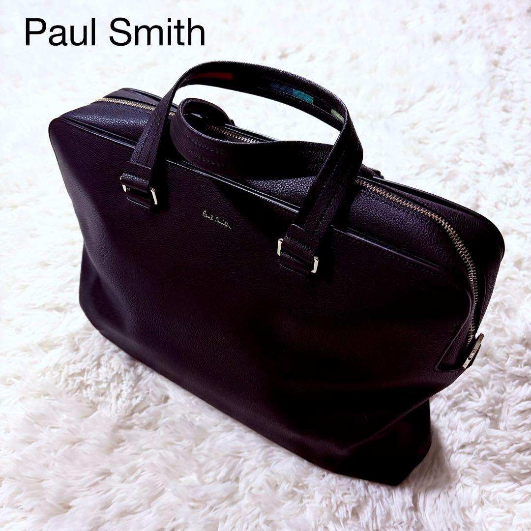 極美品★ポールスミス ブリーフケース マルチストライプ シボ革 Amazon.co.jp: [ポールスミス] ビジネスバッグ マルチストライプ