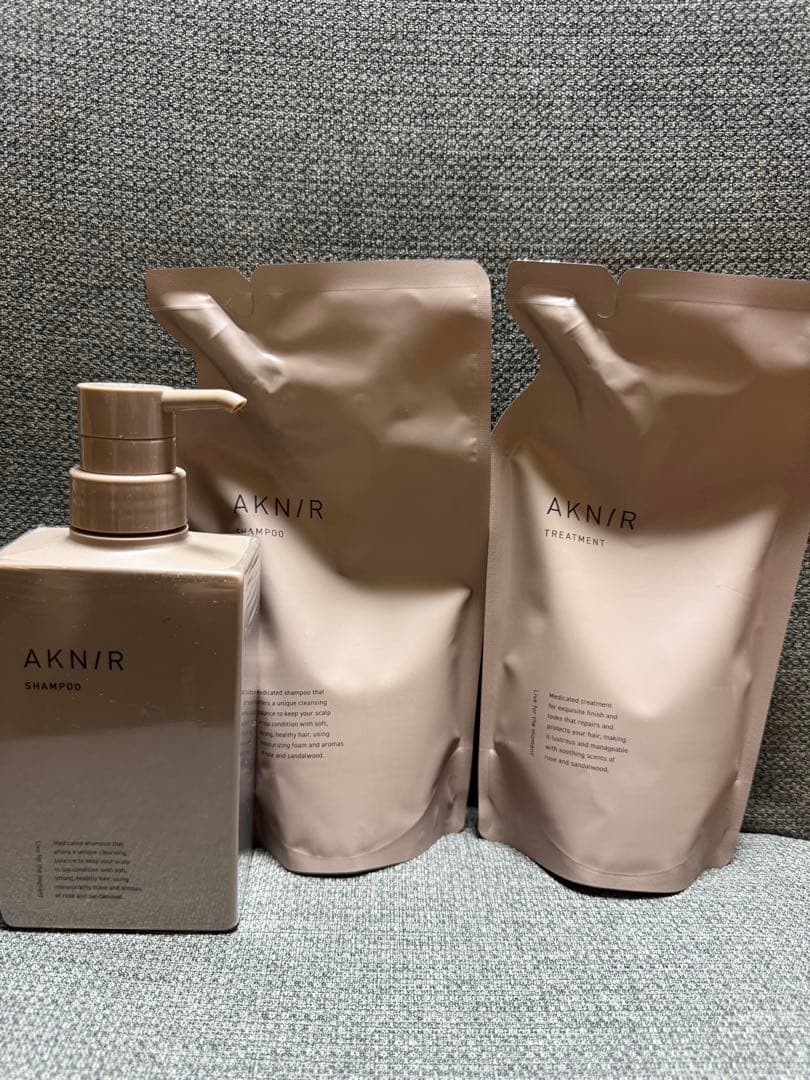 AKNIR シャンプー 本体+ 詰め替えシャンプートリートメント