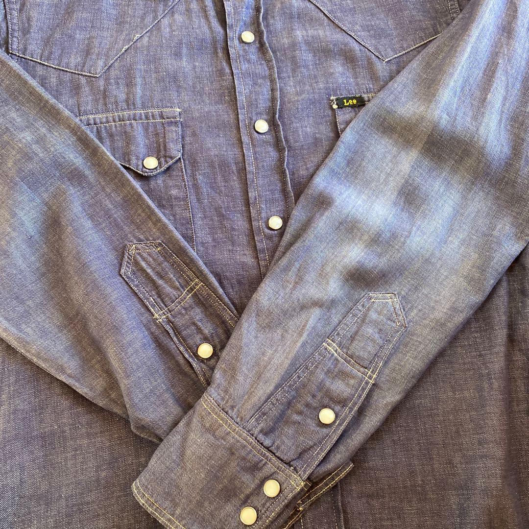 50's Lee RIDER SHIRT 跳ね馬タグ ヴィンテージ デニムシャツ - メルカリ