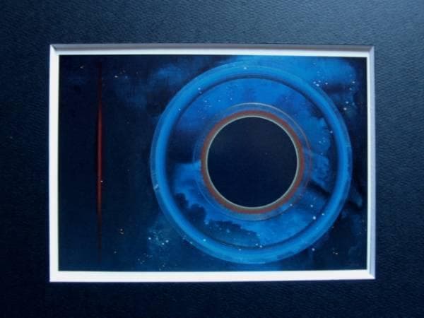 田中稔之、遠雷、希少画集画、新品額付