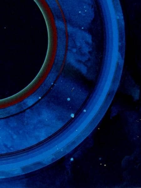 田中稔之、遠雷、希少画集画、新品額付