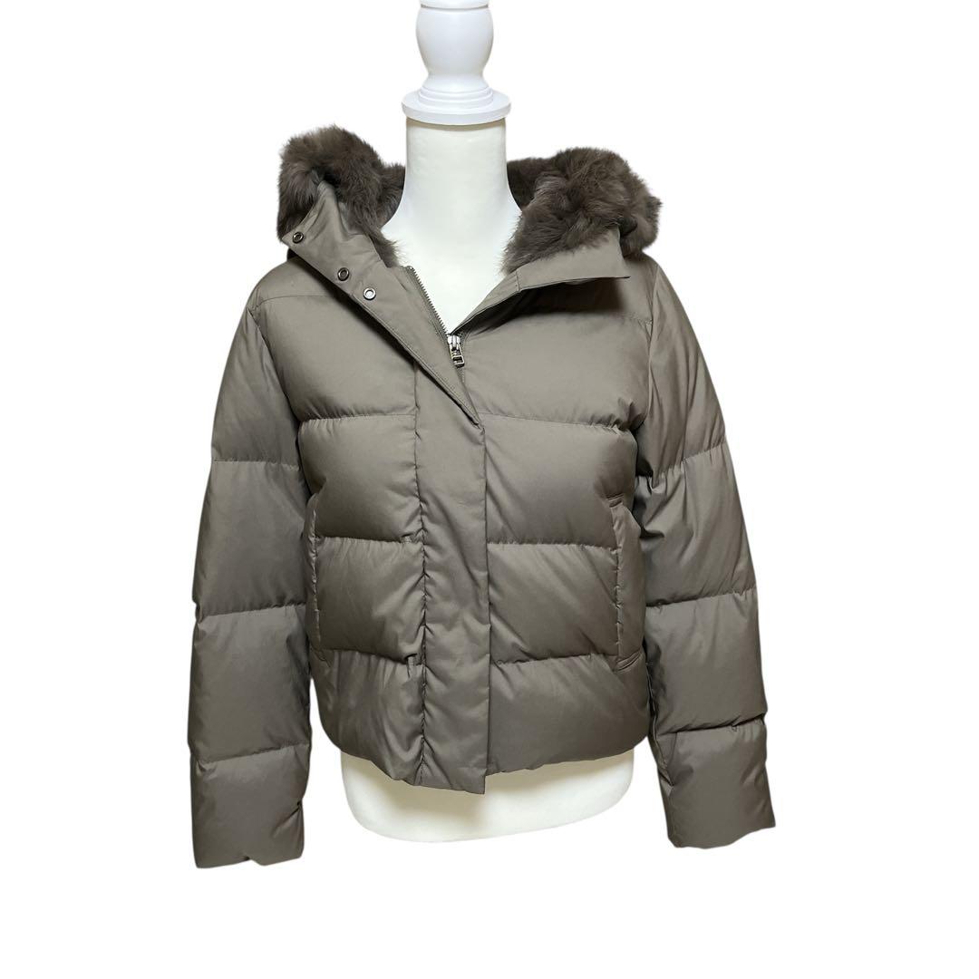 美品】URBAN RESEARCH ラビットフードストレッチショートダウン36