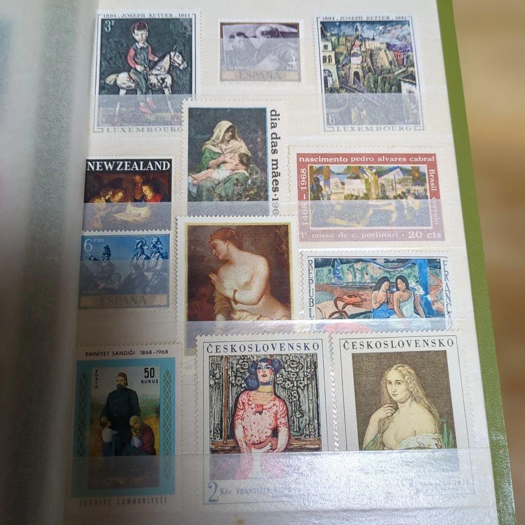 未使用＆使用済切手コレクション 外国切手 美術他 - メルカリ