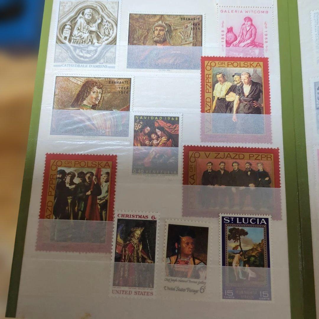 未使用＆使用済切手コレクション 外国切手 美術他 - メルカリ