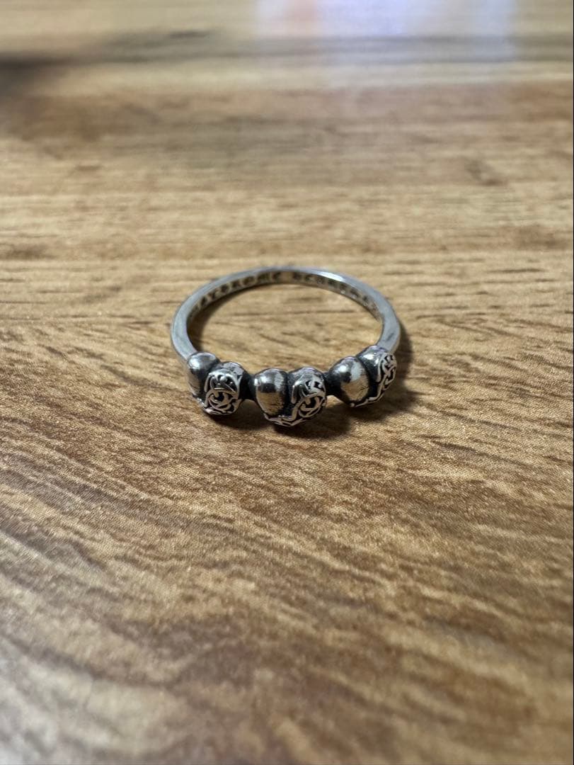 Chrome hearts クロムハーツ　バブルガム3ハートリング CHROME HEARTS（クロムハーツ） 22K BUBBLEGUM 3HEART バブルガム3