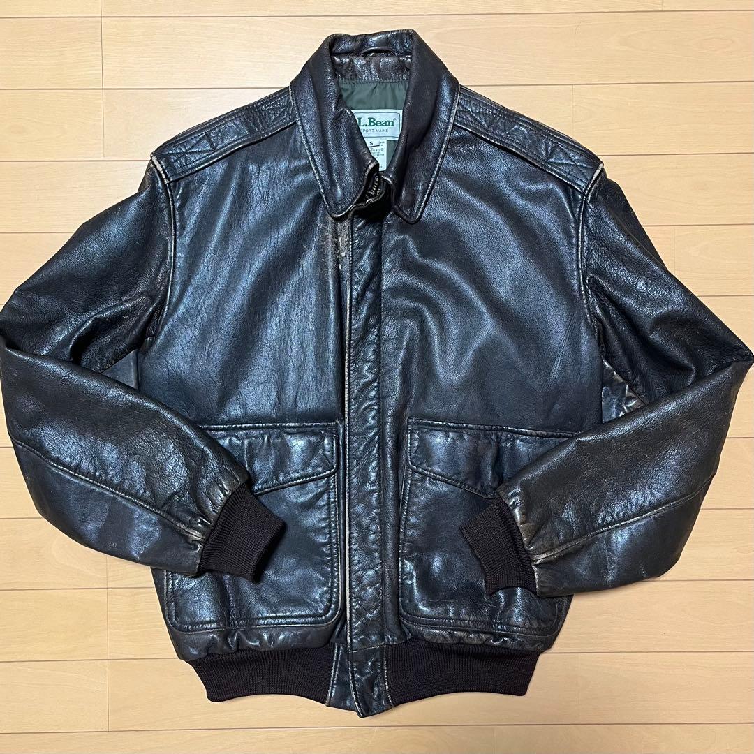 90s L.L.Bean A2 フライトジャケット USA製 ダークブラウン