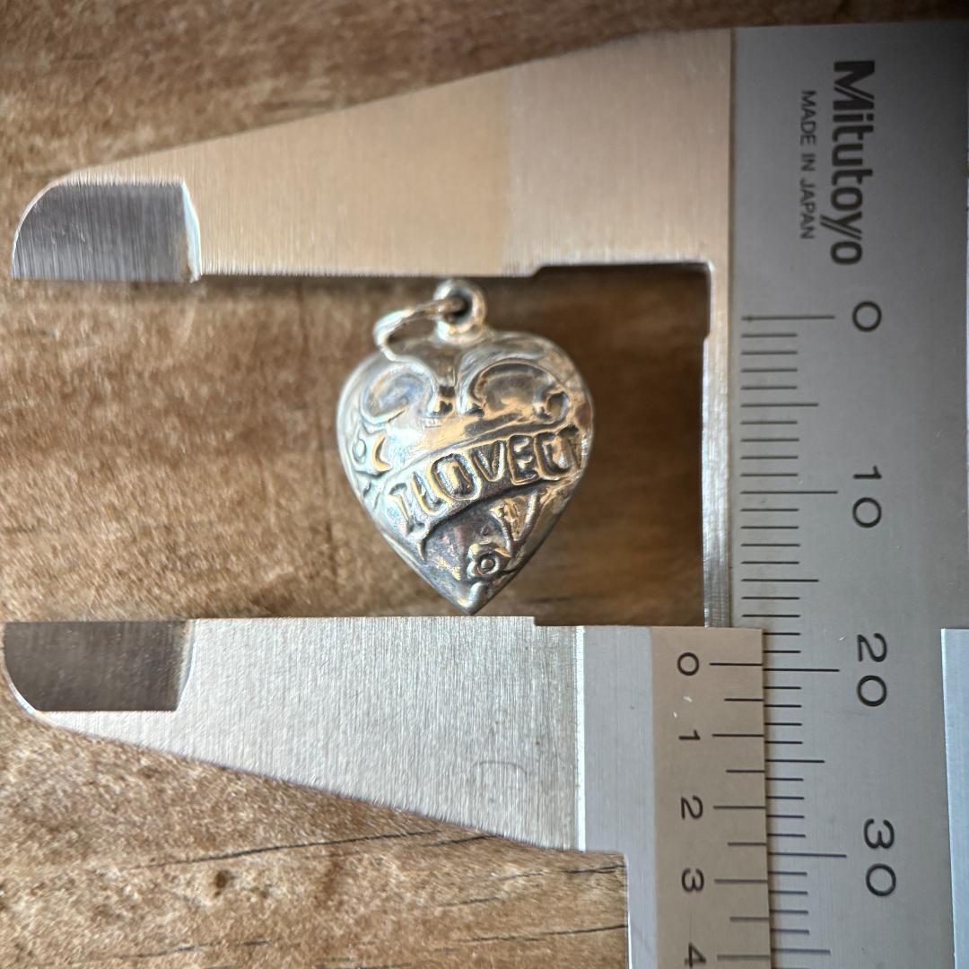 スウィートハートジュエリー WW2 シルバー 両面 ILOVEU 花 勿忘草