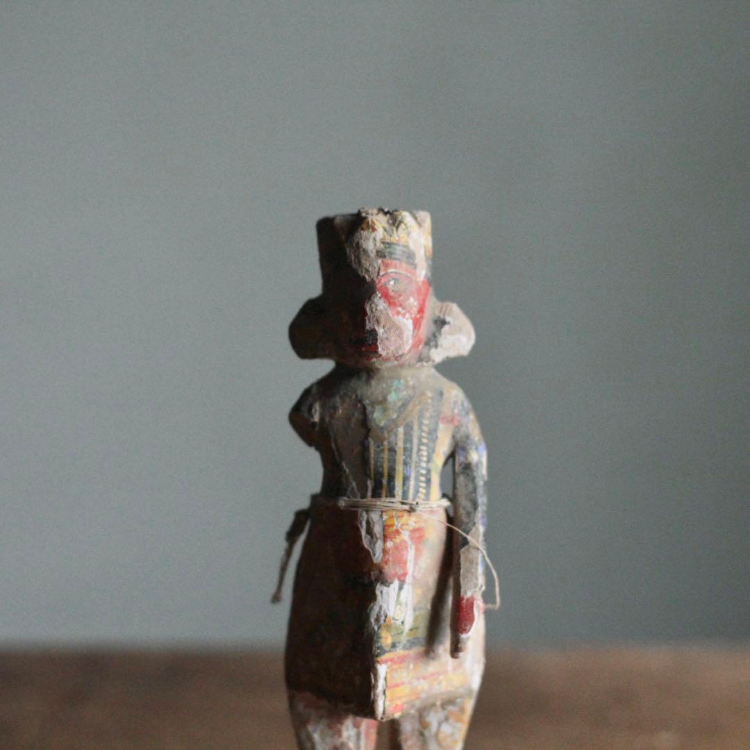 古作 木彫 サヌマーン像 インド 猿の神様 古道具 アンティーク