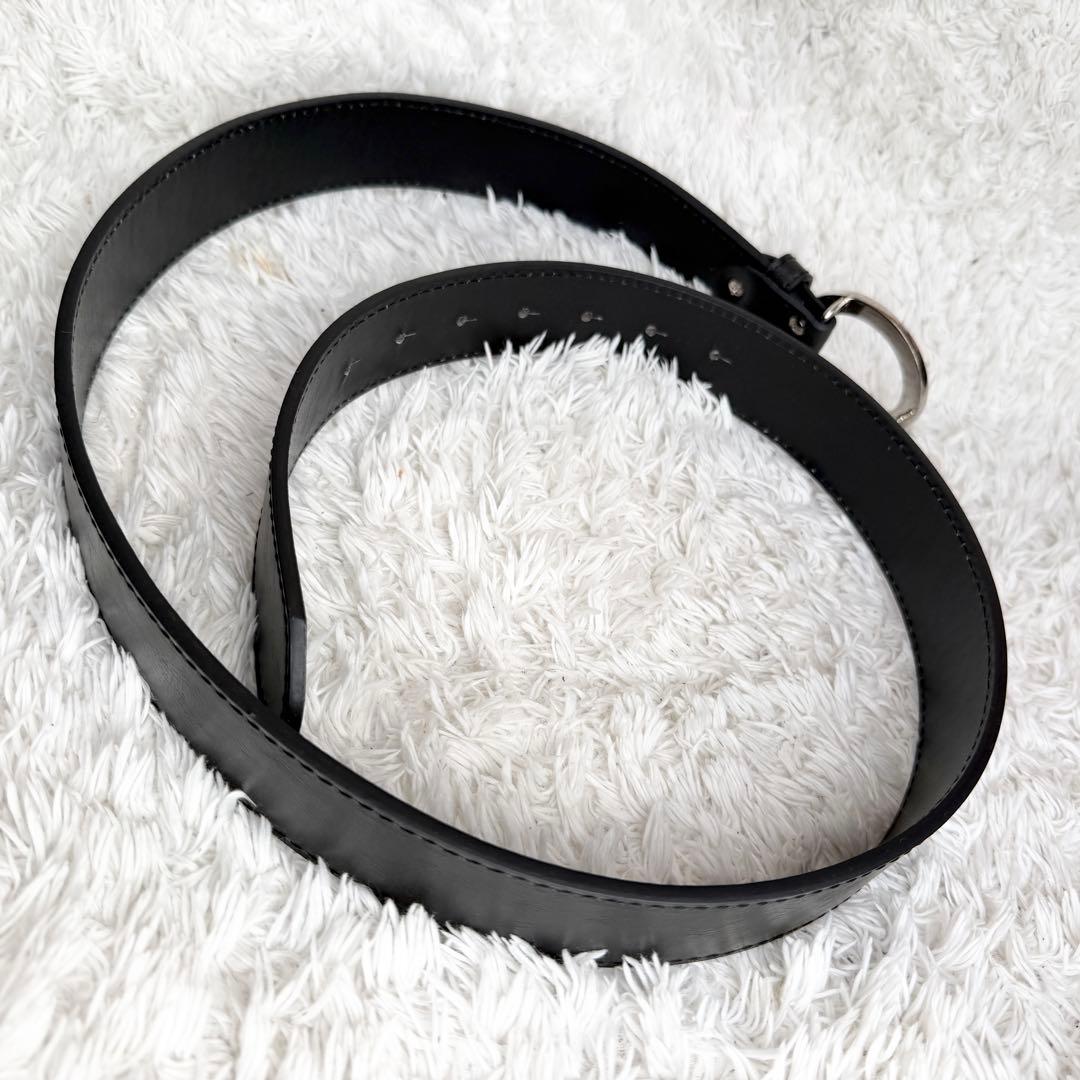 美品】 ブルガリ ベルト ロゴマニア サークルロゴ シルバー金具