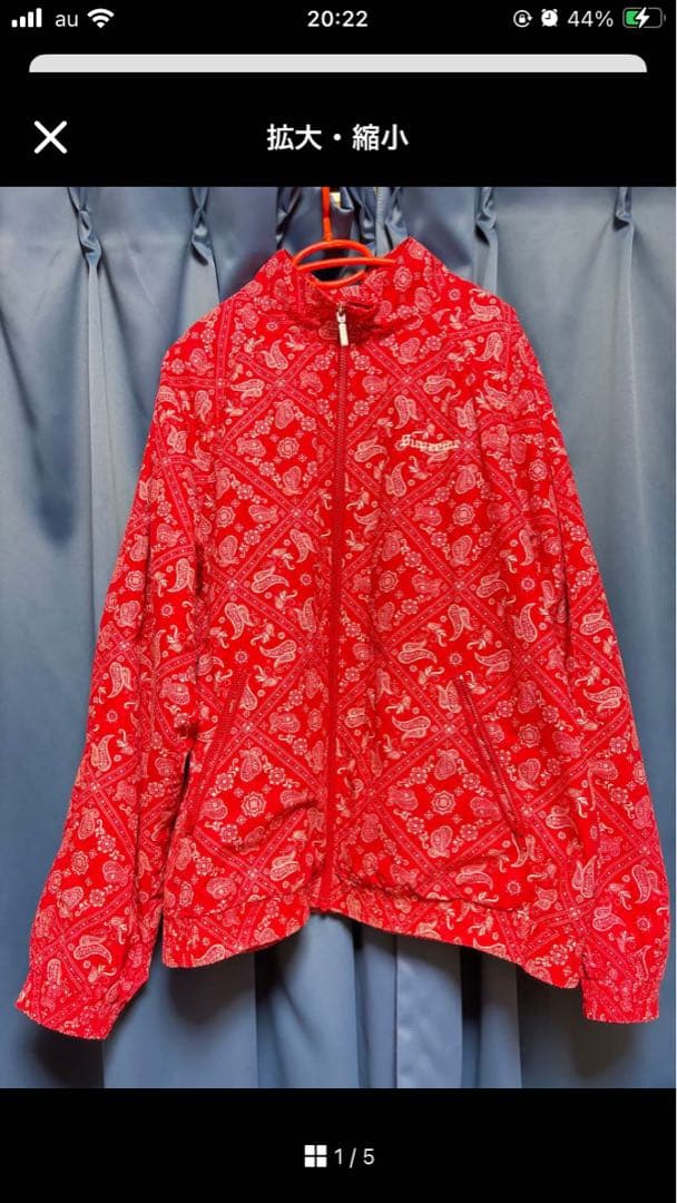 supreme Bandana Track Jacket XL 赤 red - メルカリ