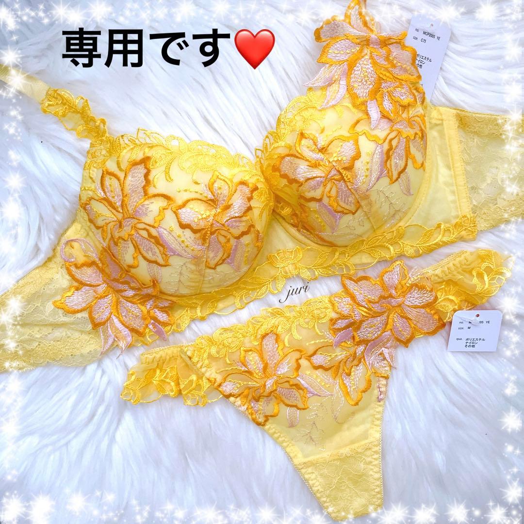 専用❤️高級刺繍❤豪華❤️4色展開✨️上下セット❤️Tバックレース❤️