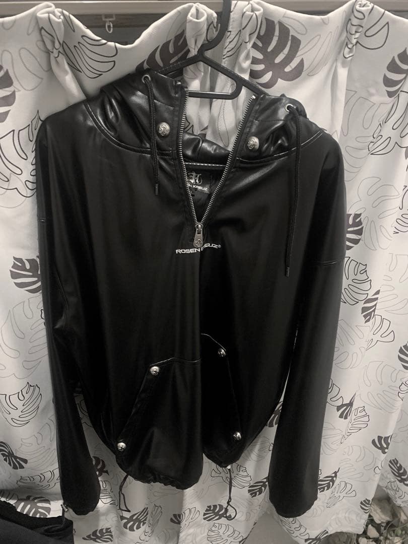 【Rosen Kreuz】leather half zip hood サイズ1 Rosen Kreuz】VINTAGE LEATHER SHIRRING HOODIE – PRESSING WEB SHOP