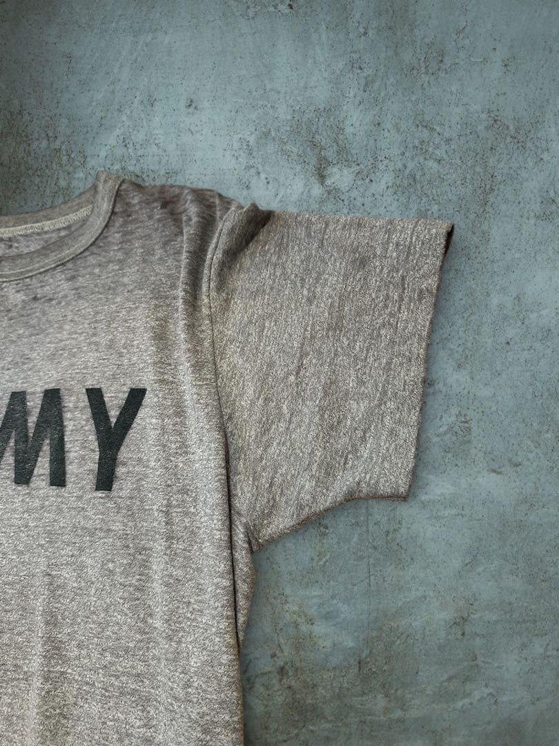 希少】80s-90s ARMYヴィンテージ 霜降りグレー シングルステッチ