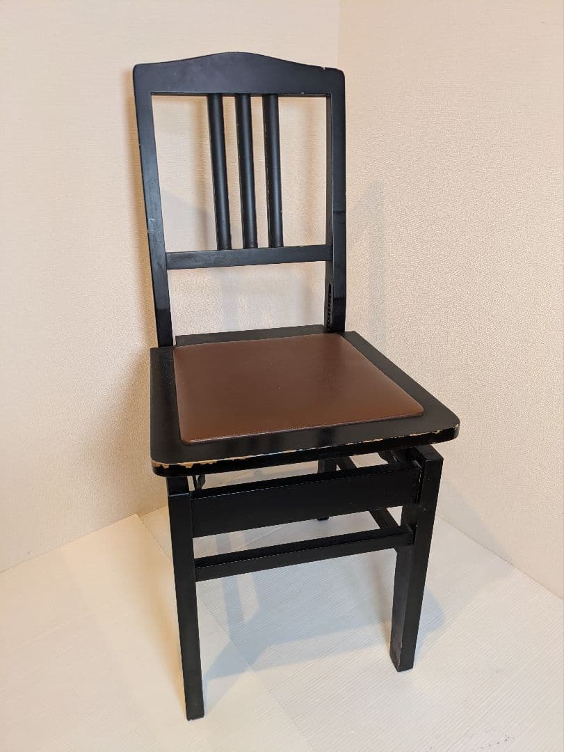 ピアノ椅子　グランドピアノ　背もたれ椅子　トムソン　高さ調整可 ピアノ椅子 トムソン椅子 No.5AX 背もたれ付き グランドピアノ/アップ