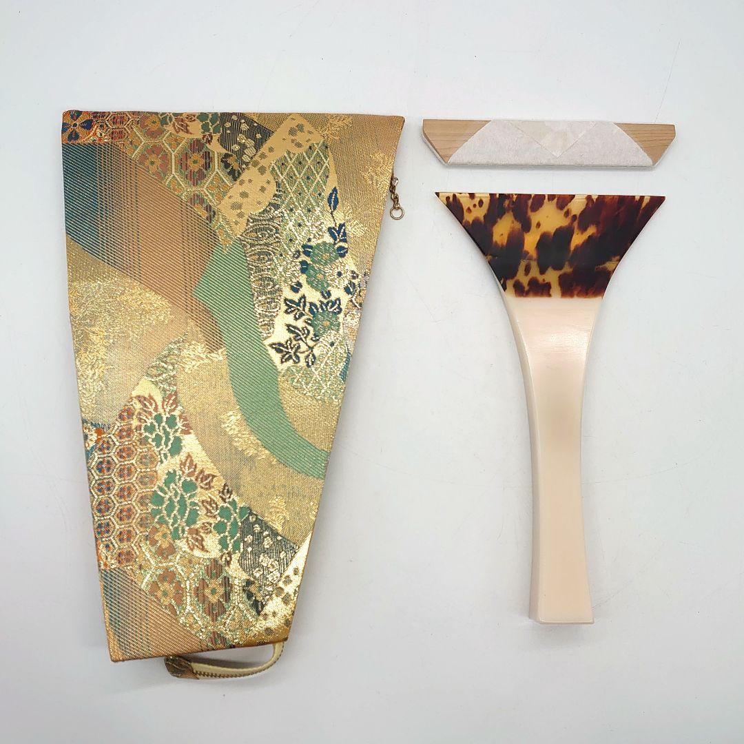 津軽三味線 鼈甲 特大 撥 伝統芸能 和楽器 撥入れ付き