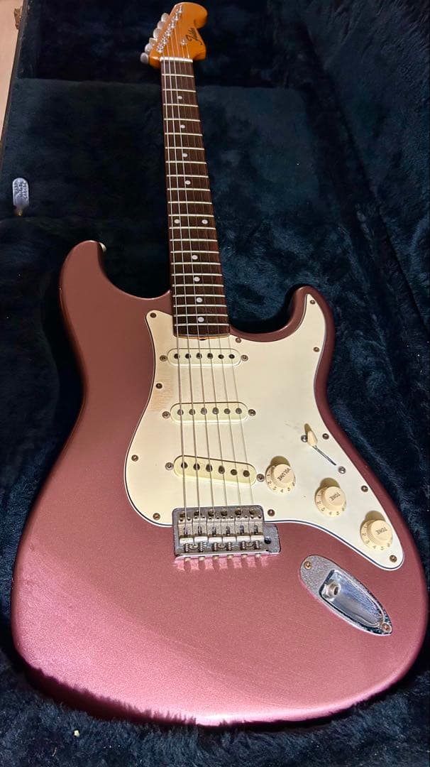 Stratocaster バーガンディミストFenderパーツ多数フレイムネック Fender Made in Japan FSR Collection Hybrid II Stratocaster