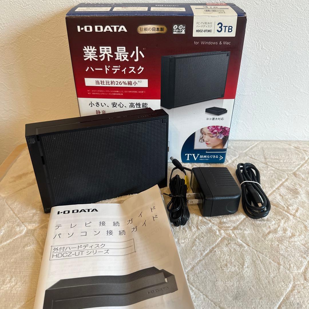 I-O DATA 3TB 外付けハードディスク HDCZ-UTシリーズ