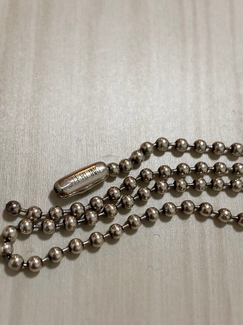 スターリングシルバー ボールチェーン ネックレス