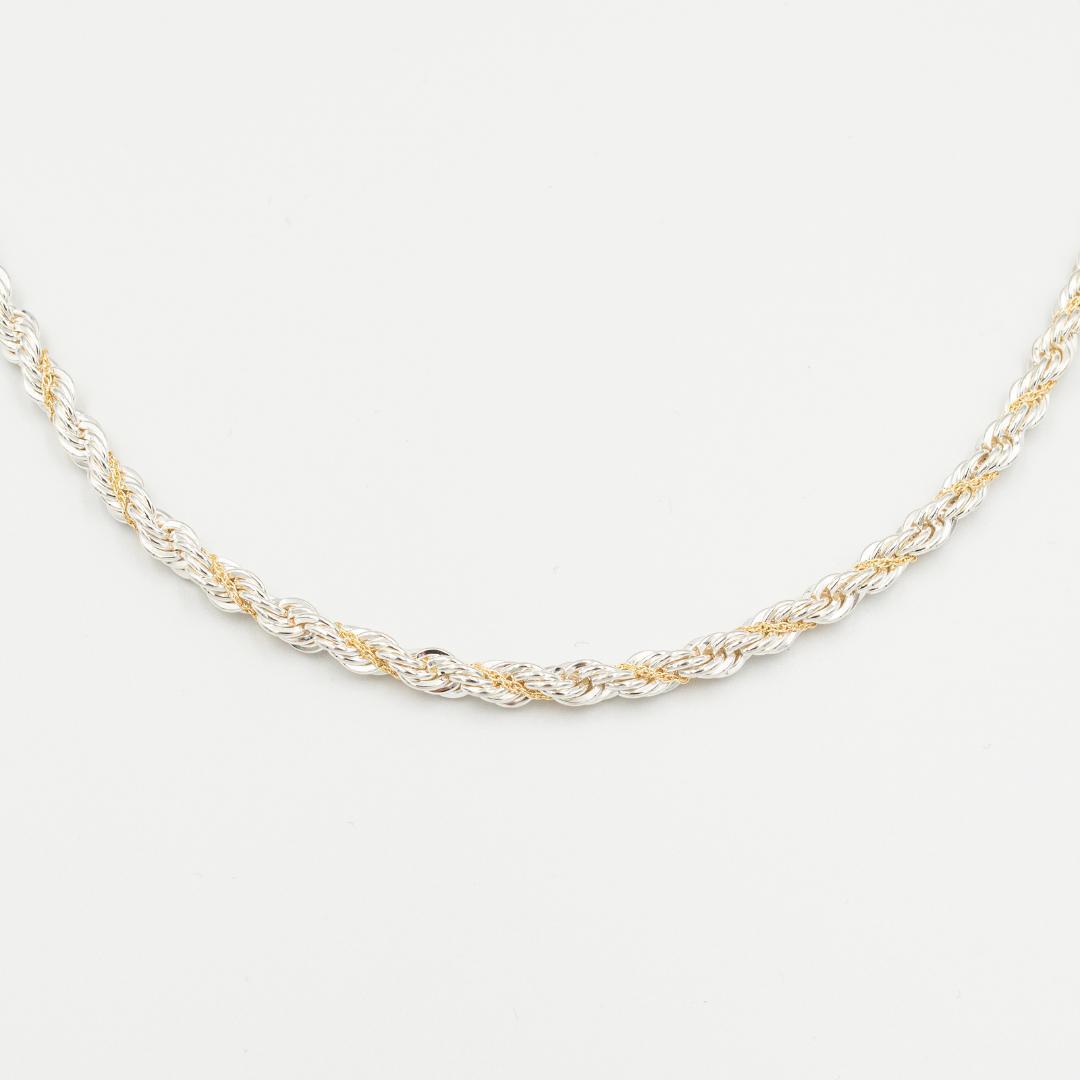 ヴィンテージ ティファニー ツイストロープ ネックレス シルバー 61.3cm