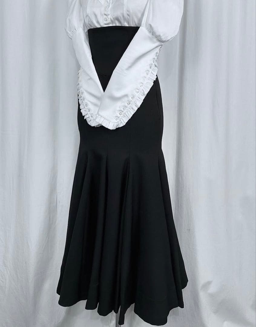 メロウ マーメイドスカート【Atelier BOZ】 ブラック×ブラック