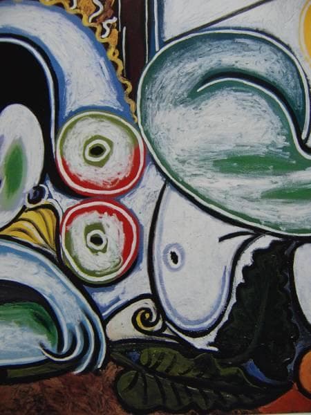 パブロ・ピカソ、【横たわる裸婦】、希少画集画、新品高級額・額装付