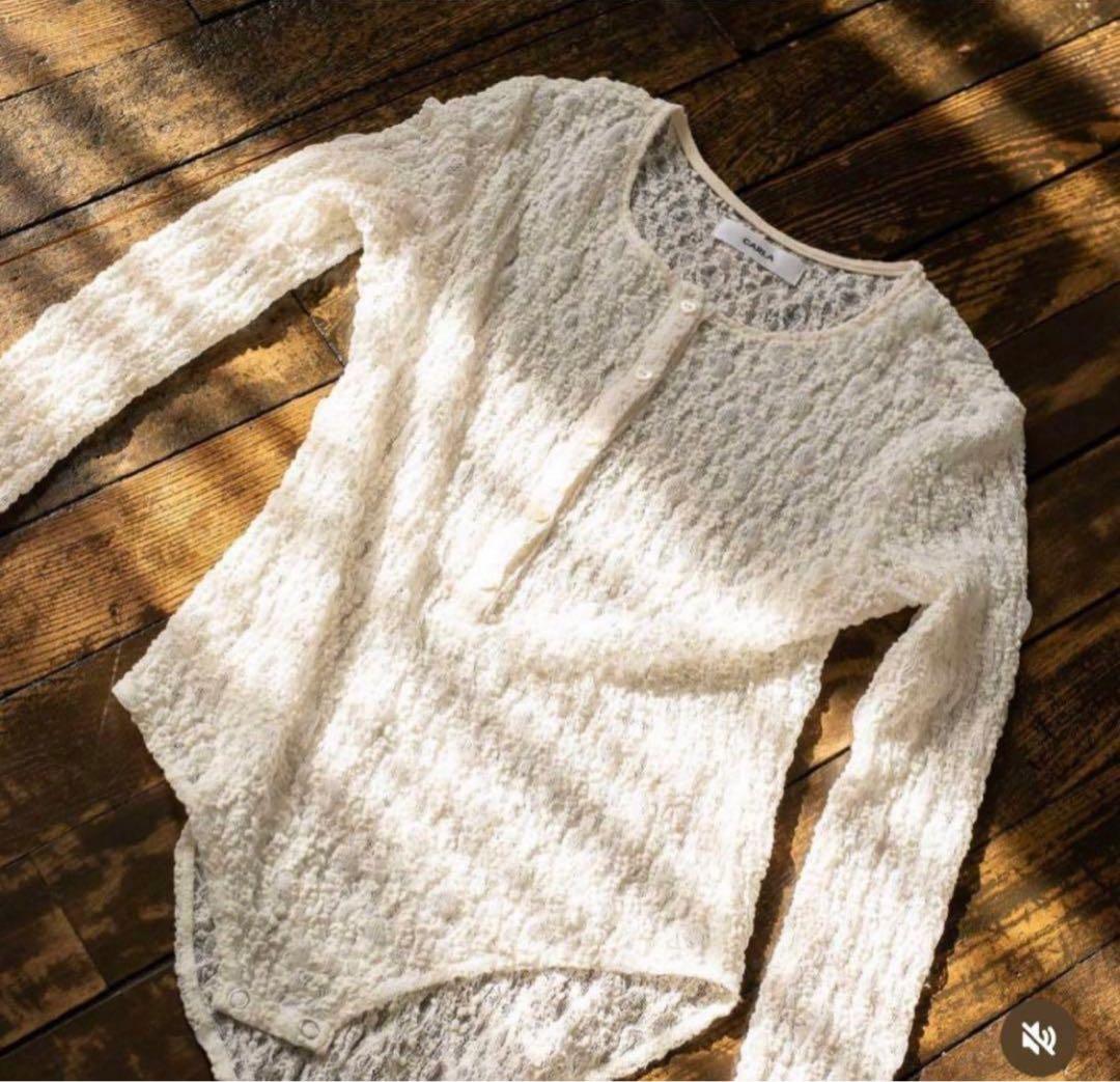 トップス CARLA Lace body suit - White size1