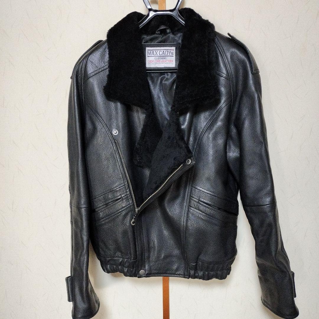MAX CADYs ブラック・レイン風 ライダース・ジャケット (XL) - メルカリ