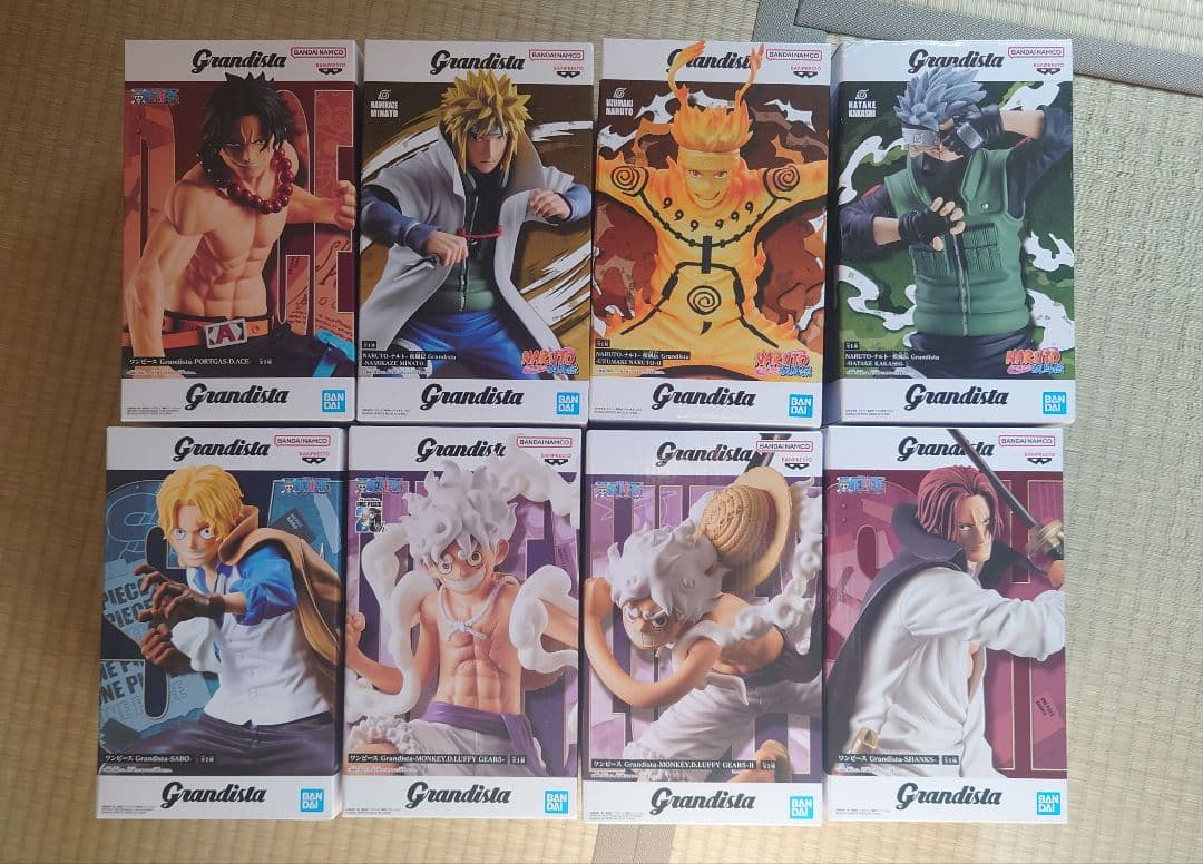 ワンピース ナルトGrandista フィギュア 8体セット