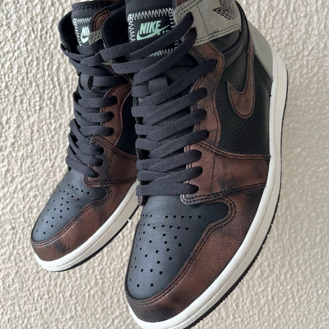 靴 NIKE AIR JORDAN 1 HI OG RUST SHADOW 27.5